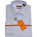 Enzo Tovare Men's Boxed Barrel-cuff Shirt