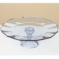 Villeroy & Boch My Garden 13-inch Blue Glass Footed Serving Bowl