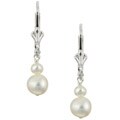 Sterling Silver Freshwater Pearl Drop Earrings (4-6 mm)