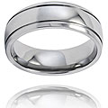Titanium 7-mm Grooved and Polished Ring