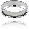 Titanium 6-mm Beveled-edge Brushed Ring