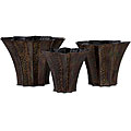 Metal Embossed Planters (Set of 3)