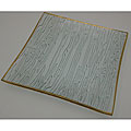 Gold Arctic 10.5-inch Square Glass Serving Dish