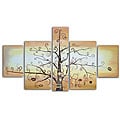 Hand-painted 'Eternity Tree' Canvas Art Set
