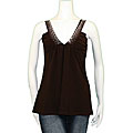 Twin Junior's Brown Sleeveless Top