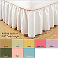 Ruffled Poplin 18-inch Bedskirt