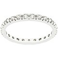 White Gold Rhodium Bonded CZ Eternity Ring