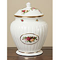 Royal Albert Old Country Roses 11-inch Fluted Cookie Jar