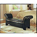 Vera Cruz Bi-cast Leather Rolled Arm Bench