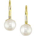 10k Gold Freshwater Pearl Children's Earrings (5-6 mm)