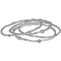 Lucky Star Jewels Twig Crystal Bangle Set