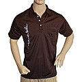 Travis Mathew Brown Overscript Golf Shirt