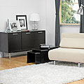Alec Black Acrylic Nesting End Tables (Set of 3)