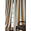 Signature Stripe Faux Silk Taffeta Curtain Panel (50 in. x 120 in.)