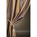 Signature Stripe Faux Silk Taffeta Curtain Panel (50 in. x 108 in.) (Open Box)