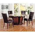 Belgium 5-piece Dinette Set with Marble Granite Top