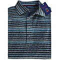 Robert Graham Men's Tropica Blue Stripe Polo Shirt