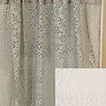 Indo Rod Pocket Sheer Burnout Curtain Panel (India)