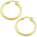 14k Yellow Gold 25 mm Hoop Earrings
