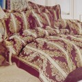 Port Augusta Julie Collection 7-piece Burgundy Comforter Set