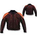 Men's Black/ Orange Motorcycle Jacket