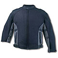 Men's Black/ Grey Air Mesh Motorcycle Jacket