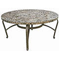 Cast Aluminum and Granite 48-inch Club Table