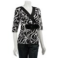 Simply Irresistible Women's Swirl Print V-neck Shirt