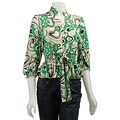 Simply Irresistible Women's Printed Shirred-waist Shirt