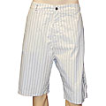 Travis Mathew Men's Off-white Pinstripe Golf Shorts