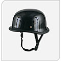 German-style Gloss Black Motorcycle Helmet