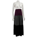 Necessary Objects Junior's Colorblock Maxi Dress