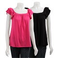Necessary Objects Junior's Flutter-sleeve Shirt