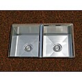 Ticor Square Undermount 16 Gauge Stainless Steel Beveled Kitchen Sink