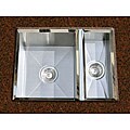 Ticor Square Undermount 16 Gauge Stainless Steel Beveled Kitchen Sink