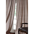 Signature Dove Grey 96- inch Textured Silk Curtain Panel