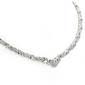 Silver 1ct TDW Diamond Hugs and Kisses Necklace (J-K, I3)
