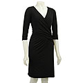 Laundry by Design Women's Black Matte Jersey Dress