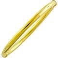 18k Gold over Silver Polished Bangle Bracelet