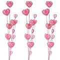 Pink Heart Stems (Set of 3)