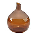 Creamy Caramel Glass Vase