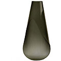 Large Smoke Grey Teardrop Vase