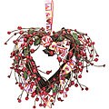 Small Red Berry Heart Wreath