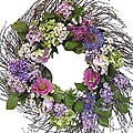 Large Spring Wreath with Flowers