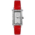 Giordano Women's Leather and Swarovski Crystal Watch