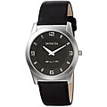 Invicta Men's Slim Black Leather Watch