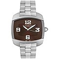 Giordano Men's Stainless Steel Brown Dial Watch