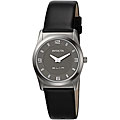 Invicta Women's Slim Black Leather Watch