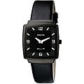 Invicta Women's Slim Square Black Leather Watch