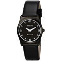 Invicta Women's Slim Black Leather Watch